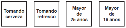 Tarea de selección de tarjetas modificada.