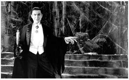 Fotograma de la película Dracula (1931), dirigida por Tod Browning (1880-1962) e interpretada por Béla Lugosi (1882-1956).