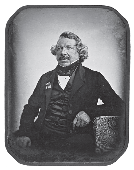 Louis-Jacques Mandé Daguerre en retrato al daguerrotipo realizado por Jean-Baptiste Sabatier-Blot (1801-1881), en 1844 (George Eastman Museum, Rochester, Nueva York, EE.UU.).