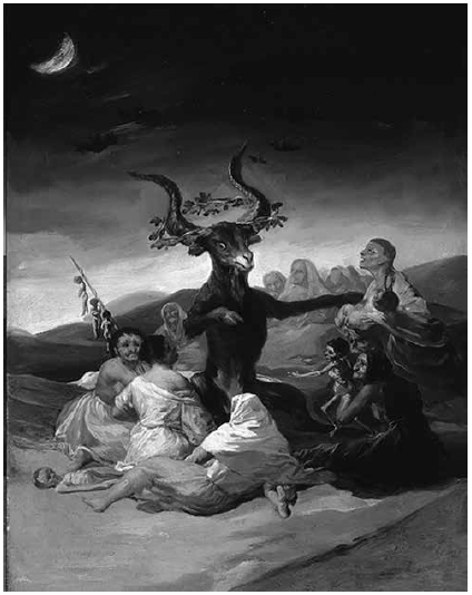 El aquelarre (1797-1798), de Francisco de Goya (1746-1828) (Museo Lázaro Galdiano, Madrid).